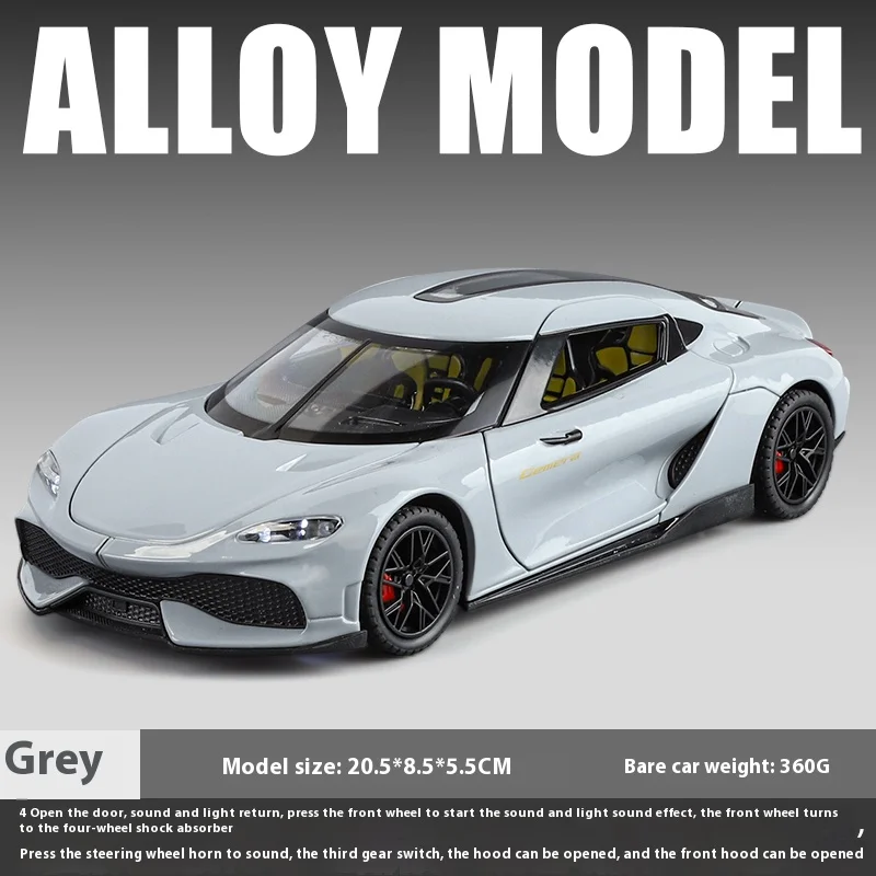 1:24 Scale Diecast Supercar Model 7 1:24 Scale Diecast Supercar Model - Image 7