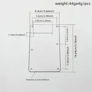 Vibrant PVC Guitar Rear Cover in Multiple Colors 11 S0a06fd33d35a4063b5cd9c42c5f27581a