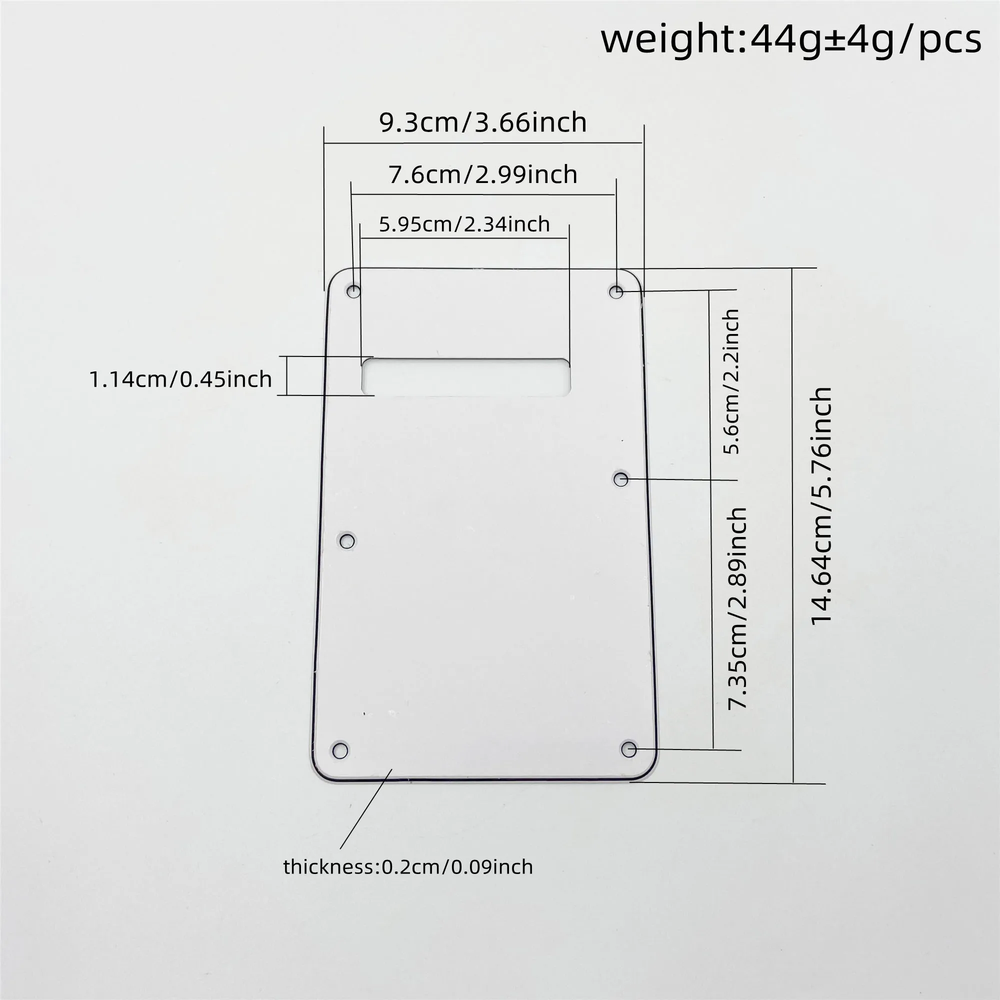 Vibrant PVC Guitar Rear Cover in Multiple Colors 2 Vibrant PVC Guitar Rear Cover in Multiple Colors - Image 2