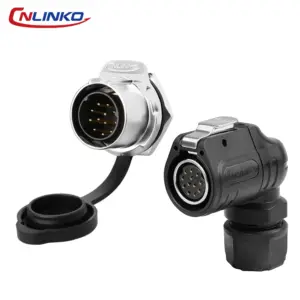 Waterproof IP68 90° Industrial Connector, 2-14 Pins 15 S0a0e71be4f2a46d0864eee0c114fb2186
