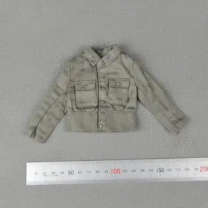 WWII Light Green Action Figure Coat for Collectors 16 S0a12d9c71f1d4c9fb4e5d2d46c7919f9c