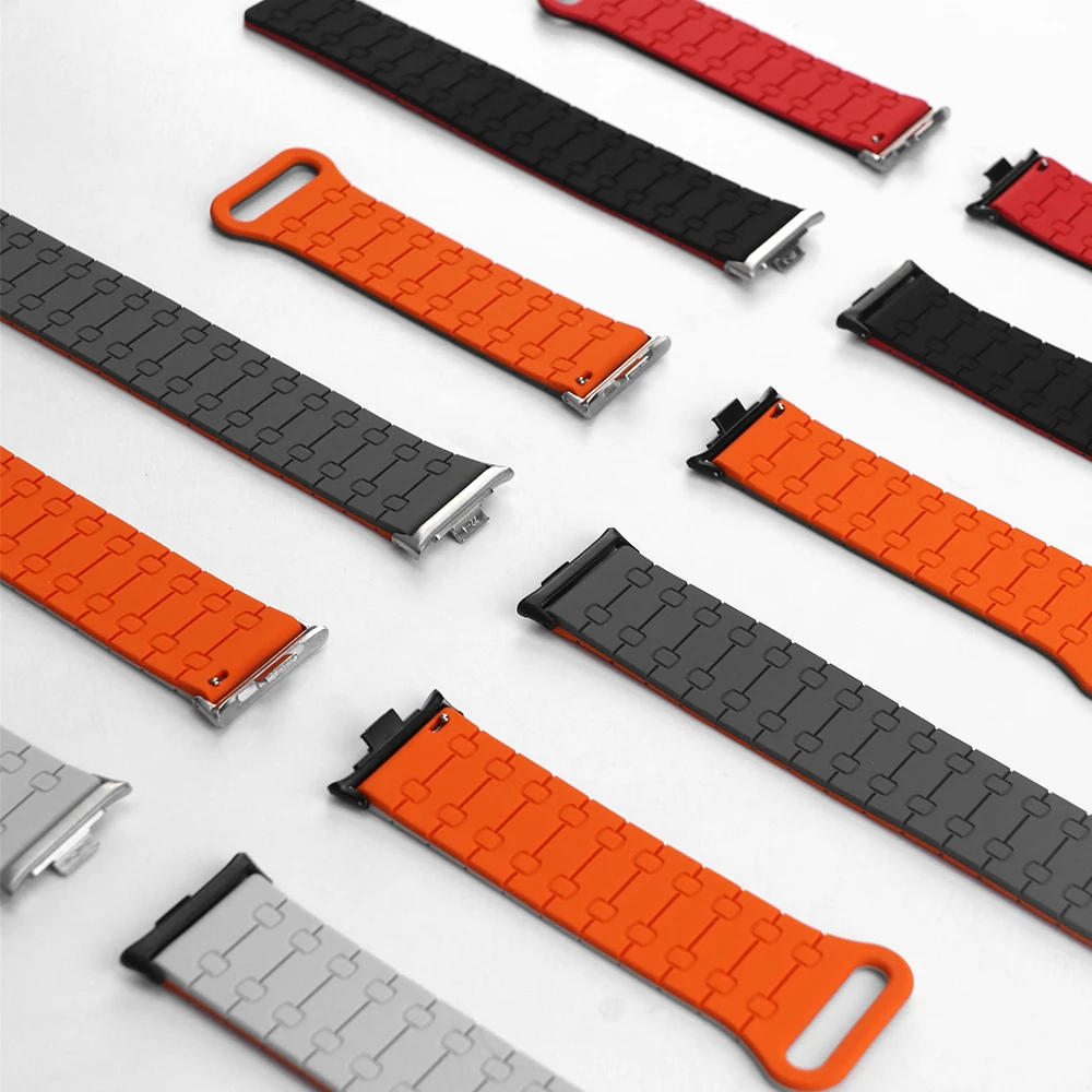 Redmi Watch 4/5 & Xiaomi Mi Band 9/8 Pro Silicone Strap 4 Redmi Watch 4/5 & Xiaomi Mi Band 9/8 Pro Silicone Strap - Image 4