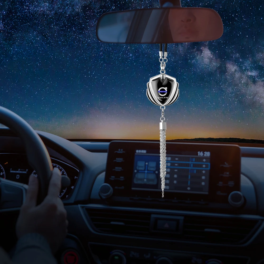 Metal Car Rearview Mirror Pendant with Logo 4 Metal Car Rearview Mirror Pendant with Logo - Image 4