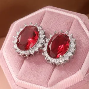 Red and White Cubic Zirconia Earrings 7 S0a3839e2a8ab455dae1e59090f29852bp