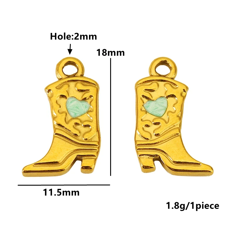 Stainless Steel High Heel Charm Set (5 pcs) 7 Stainless Steel High Heel Charm Set (5 pcs) - Image 7