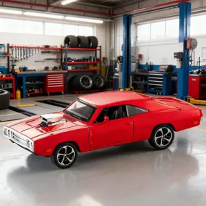 1:32 Scale Black Muscle Car Model 14 S0a4e8f934d6f4bd38cf7c1509d18a6b6J