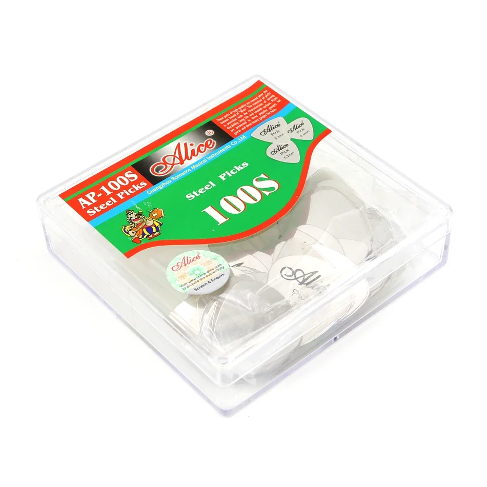 Stainless Steel Heart Guitar Picks Set of 100 2 Stainless Steel Heart Guitar Picks Set of 100 - Image 2