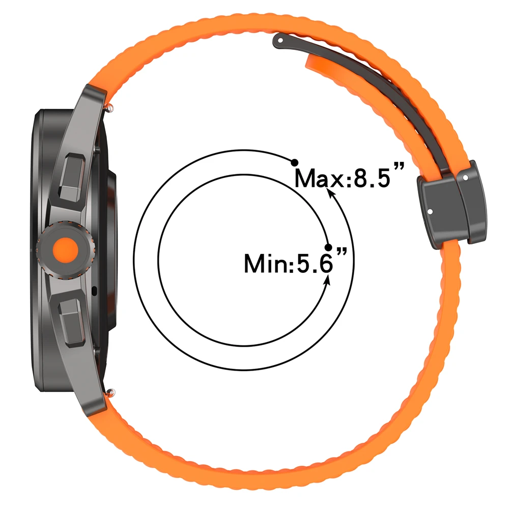 Vibrant 22mm Silicone Watch Strap for Xiaomi and More 4 Vibrant 22mm Silicone Watch Strap for Xiaomi and More - Image 4