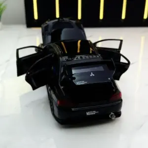 Black Mitsubishi Lancer Evolution Diecast Model | 1:32 Scale 12 S0aa62a3549614b6bbd07fe46832673fdX