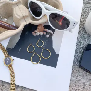 Glossy Vegan Stainless Steel Gold Hoop Earrings 12 S0aba4a2430e243c0b5a9bb16a6ad085aH