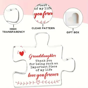Heartfelt Acrylic Desk Sign for Granddaughter 9 S0aec8776746048bd8c1654658f681938R