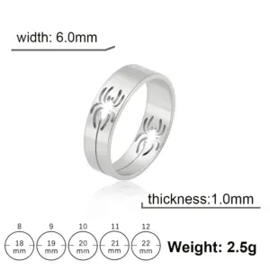 Stainless Steel Geometric Spider Ring 15 S0b020b5da09f42fdb791a1d4dccb3b0eQ