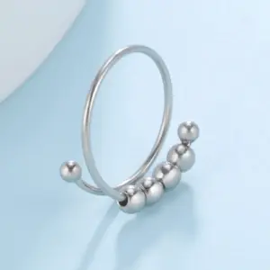 Stainless Steel Stress-Relief Anxiety Ring 11 S0b024dbd44ef47c18a85eff979a57f4dG