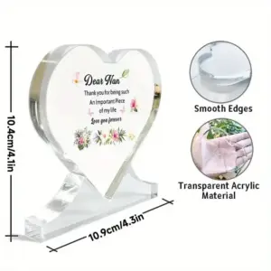 Heart-Shaped Acrylic Decor for Grandma 7 S0b110cf9469e419cb20d936794bb7852G