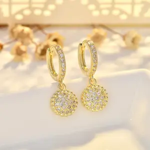 Premium Women's Zircon Hoop Earrings 10 S0b27695a77ba453c9903081777564753h