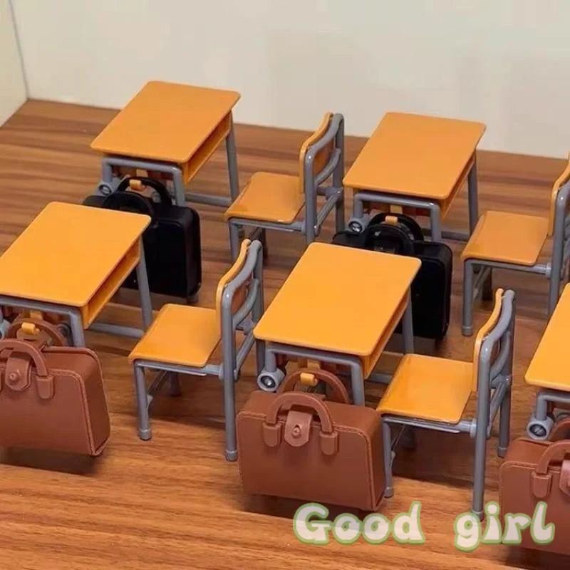 Vintage Classroom Desk Set with Backpacks 3 Vintage Classroom Desk Set with Backpacks - Image 3