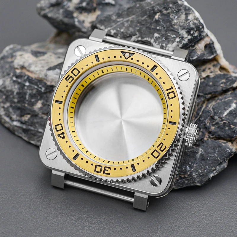 Square Dive Watch Case 42mm for NH35/36 10 Square Dive Watch Case 42mm for NH35/36 - Image 10