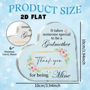 Heart-Shaped Acrylic Plaque for Gift Display 6 S0b7d40e293214d3699b72d2b3eb87fd5s