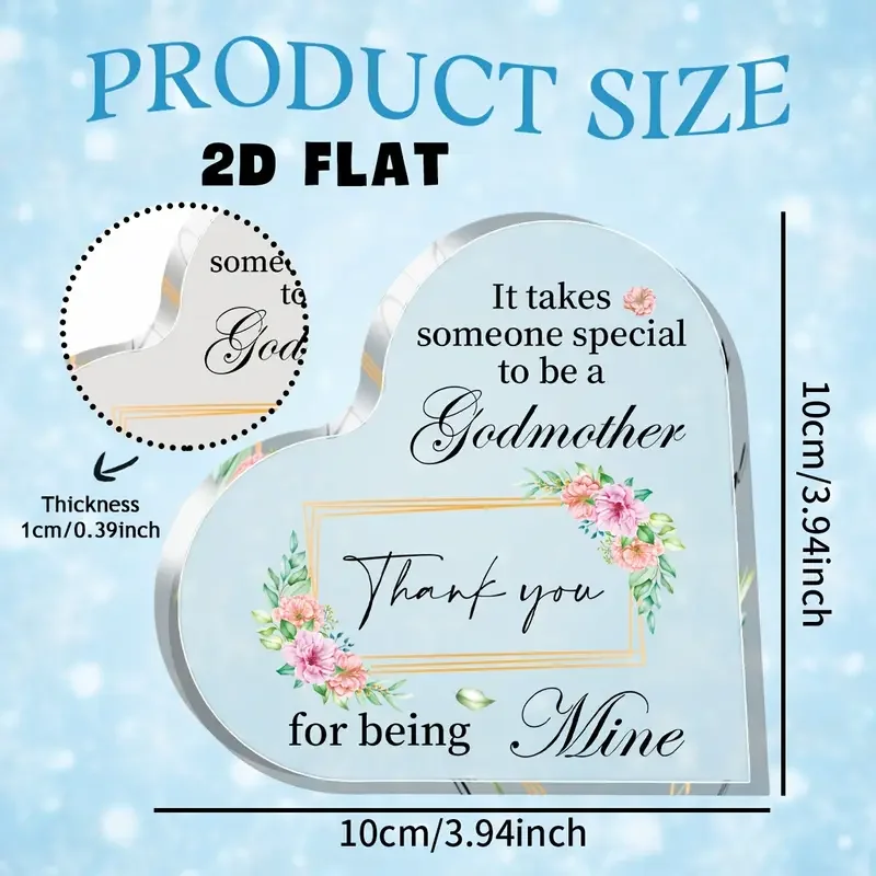 Heart-Shaped Acrylic Plaque for Gift Display 2 Heart-Shaped Acrylic Plaque for Gift Display - Image 2