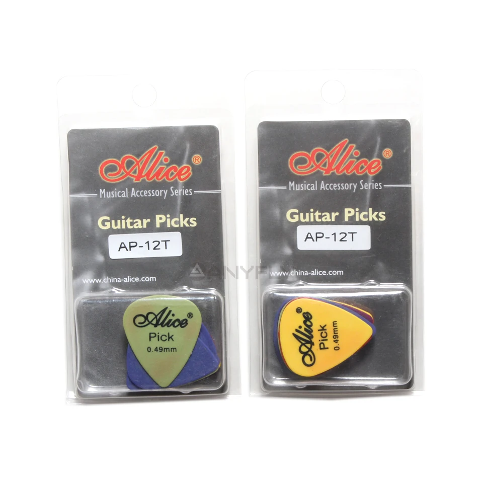 Bright Yellow Alice AP-12T Guitar Picks Set 6 Bright Yellow Alice AP-12T Guitar Picks Set - Image 6