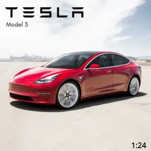 Tesla Model 3 1:24 Diecast Replica in Red