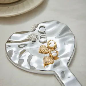 Stainless Steel Heart Drop Earrings 9 S0be4430499ef4f38abdbb45fb8daecebS