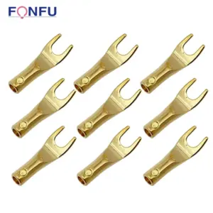Gold-Plated Copper Banana Plugs Set of 8