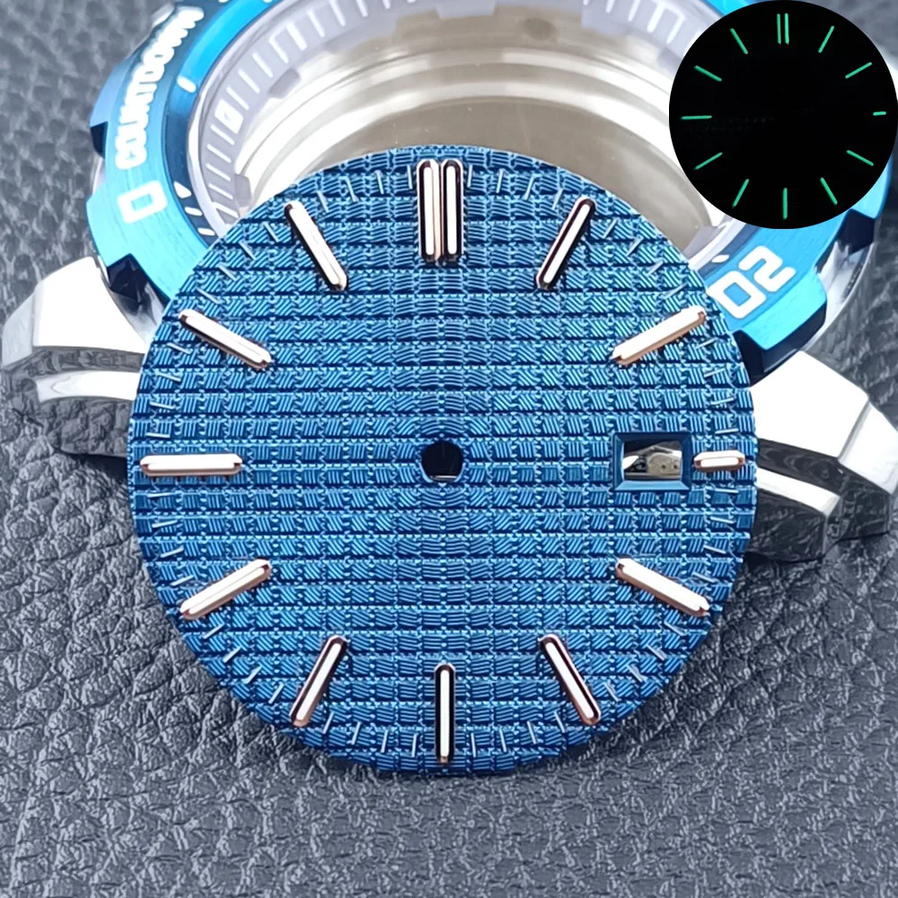 31.8MM Green Textured Watch Dial for NH35/NH36 8 31.8MM Green Textured Watch Dial for NH35/NH36 - Image 8
