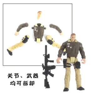 10cm American Military Figures Set with Articulated Joints 9 S0c19cbaafc824fc5a3e5214f094a03806