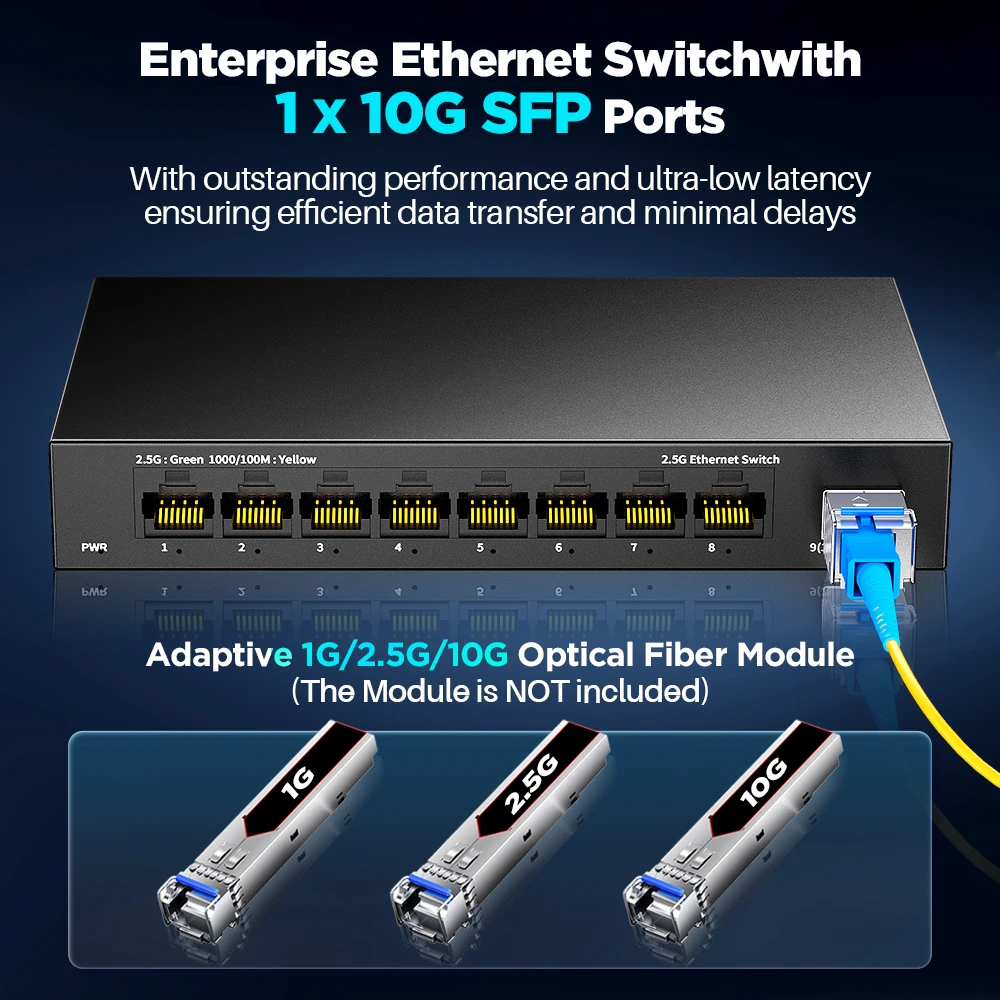 8-Port 2.5G Ethernet Switch with 10G SFP+ Port 5 8-Port 2.5G Ethernet Switch with 10G SFP+ Port - Image 5