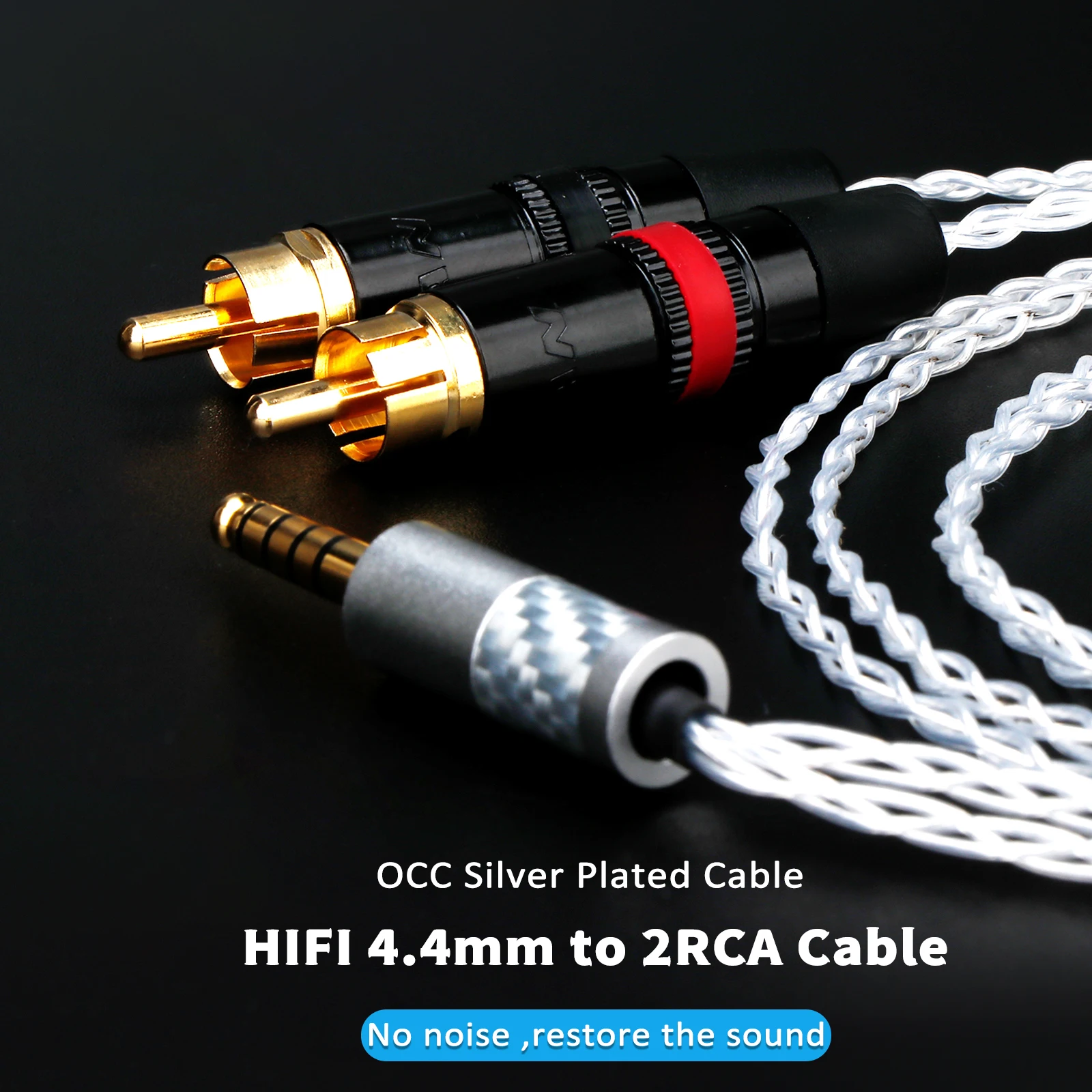 Premium 4.4mm TRRS to 2RCA Audio Cable 3 Premium 4.4mm TRRS to 2RCA Audio Cable - Image 3