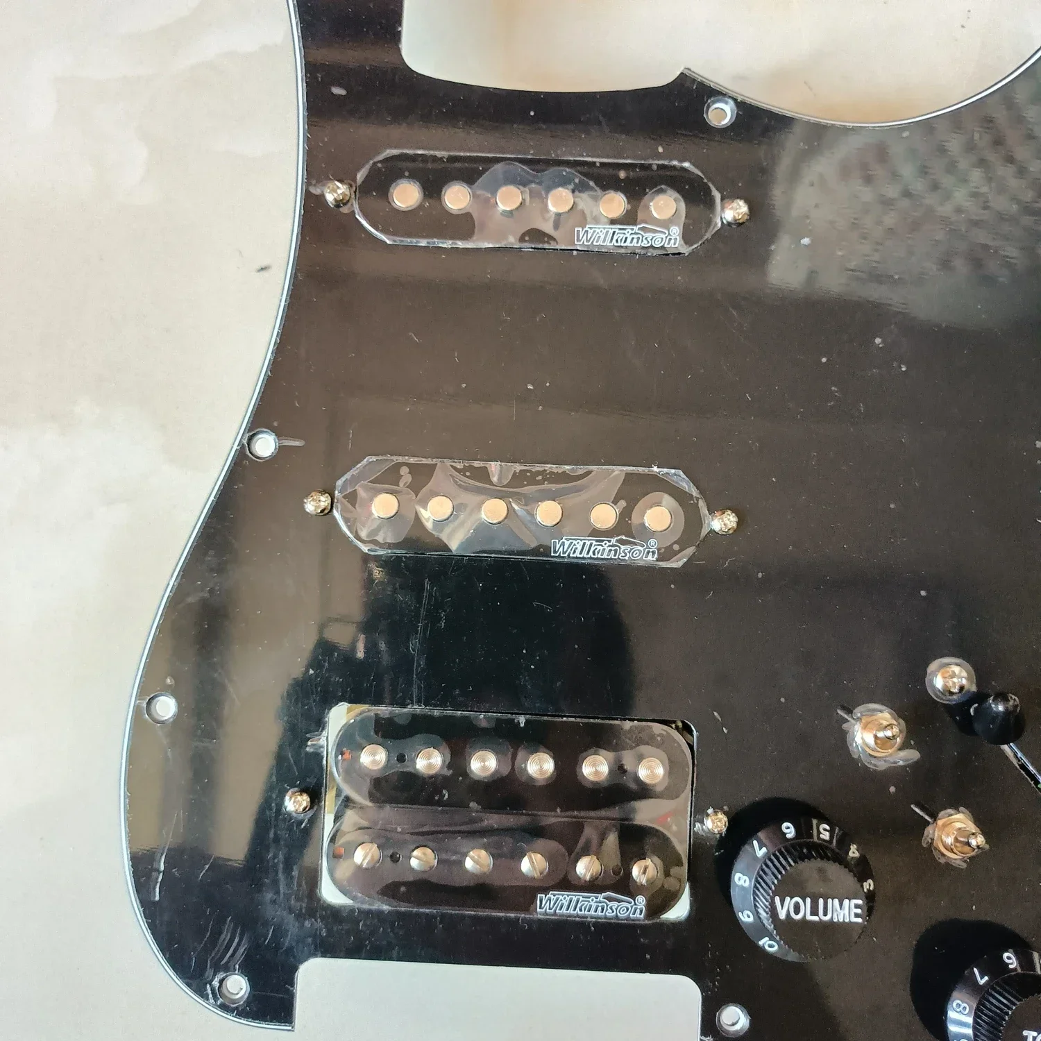 Black Stratocaster-Style Pickguard Set for Fender Guitars 5 Black Stratocaster-Style Pickguard Set for Fender Guitars - Image 5