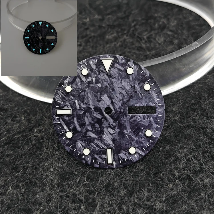 MDNEN 28.5mm Carbon Fiber Sport Dial for Watches 7 MDNEN 28.5mm Carbon Fiber Sport Dial for Watches - Image 7