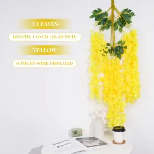 Elegant Artificial Wisteria Vine for Indoor Decor 18 S0c5a87f3d839417c88706e16be9ad8f3P