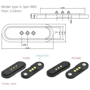 Magnetic Pogo Pin Connector Set, 2-4 Pin, 2.5mm 16 S0c814e705c0849ccb36f7b5fe2728e9cm