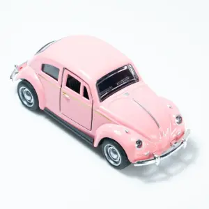 Vintage Red Volkswagen Beetle Die-Cast Model 8 S0c838dd161384a1295a29f3639a74a2cU
