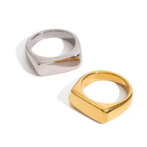 Geometric Gold Stainless Steel Ring 15 S0caef9fcfff04bd39639a58da0538684e