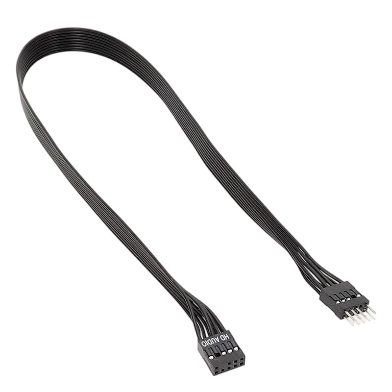 Black 9-Pin PC Front Panel Audio Extension Cable 5 Black 9-Pin PC Front Panel Audio Extension Cable - Image 5