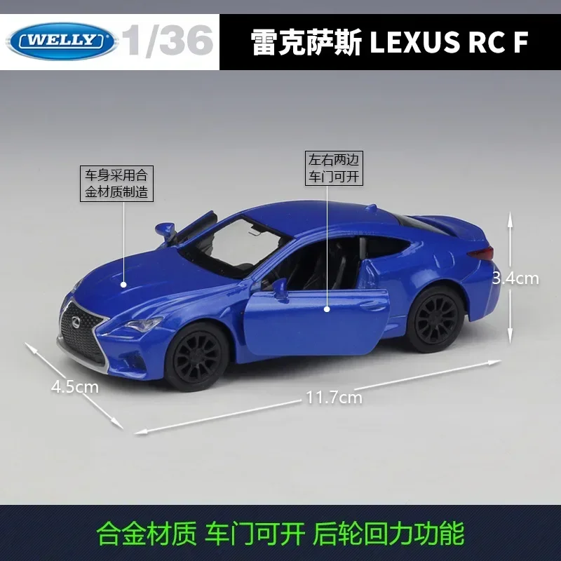 Lexus RC F 1:36 Scale Diecast Model Car 3 Lexus RC F 1:36 Scale Diecast Model Car - Image 3