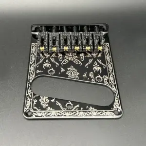 Black TL Style Guitar Bridge Roller Saddle MU1720 8 S0cbec0a9f522446f850f04cceda60101K