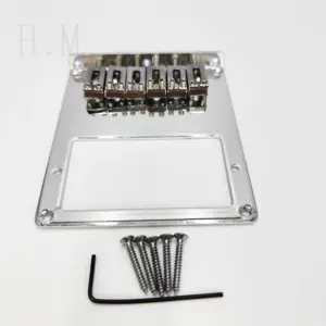 6-String Metal Electric Guitar Bridge in Silver, Gold, Black 14 S0cdc9a521ab8454ba54a10458efc79d1Q