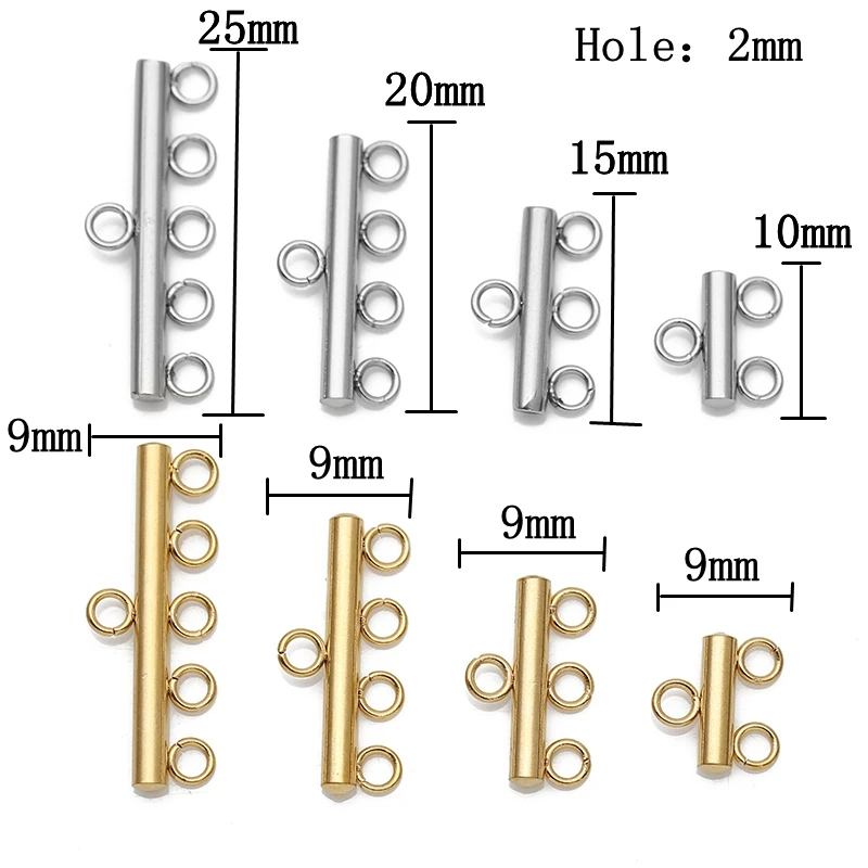 Stainless Steel Multi-Strand Jewelry Connectors 3 Stainless Steel Multi-Strand Jewelry Connectors - Image 3
