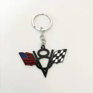 V8 Engine & American Flag Keychain 11 S0d01fc274c644bd7850a885ee86d99a3N