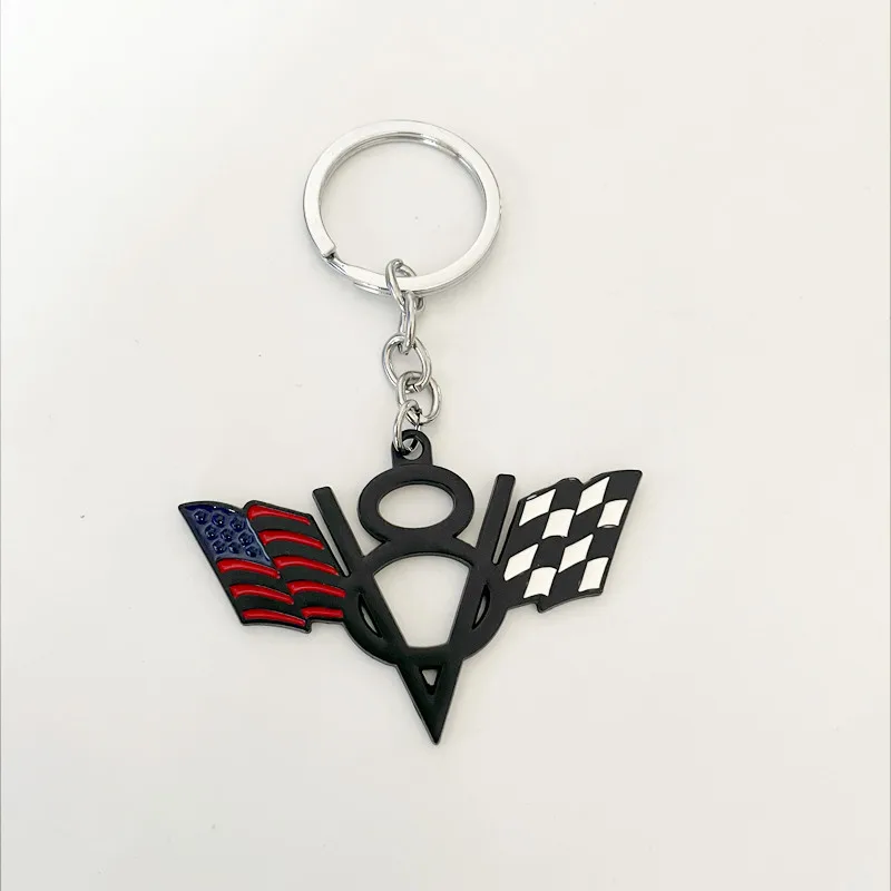 V8 Engine & American Flag Keychain 6 V8 Engine & American Flag Keychain - Image 6