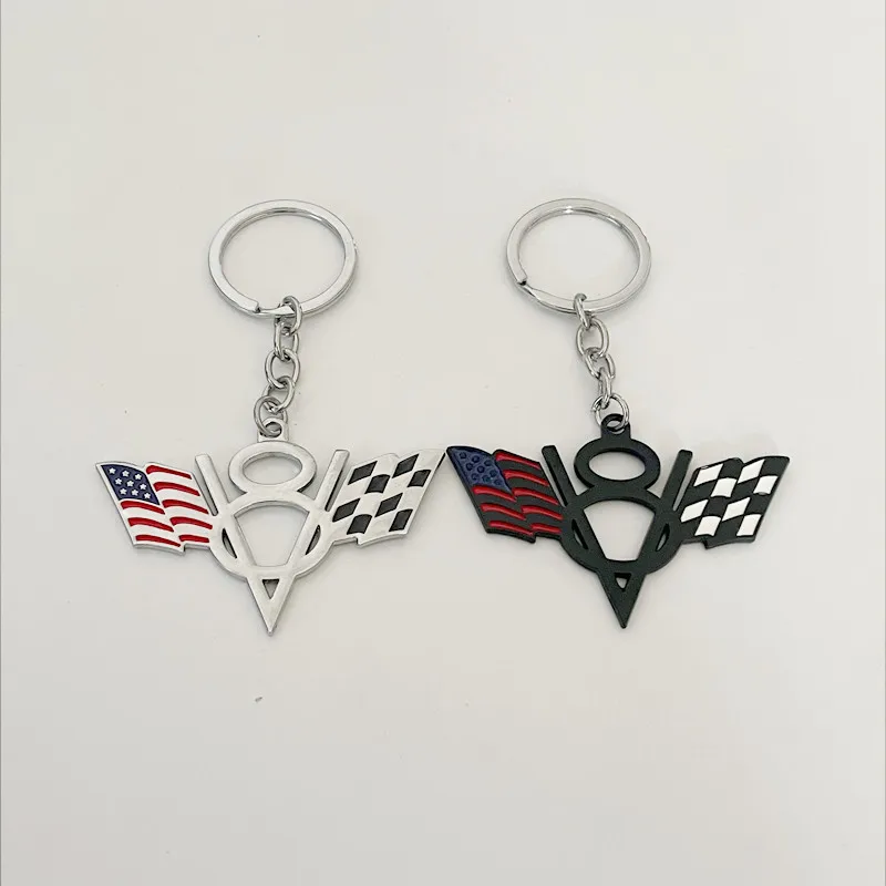 V8 Engine & American Flag Keychain 4 V8 Engine & American Flag Keychain - Image 4