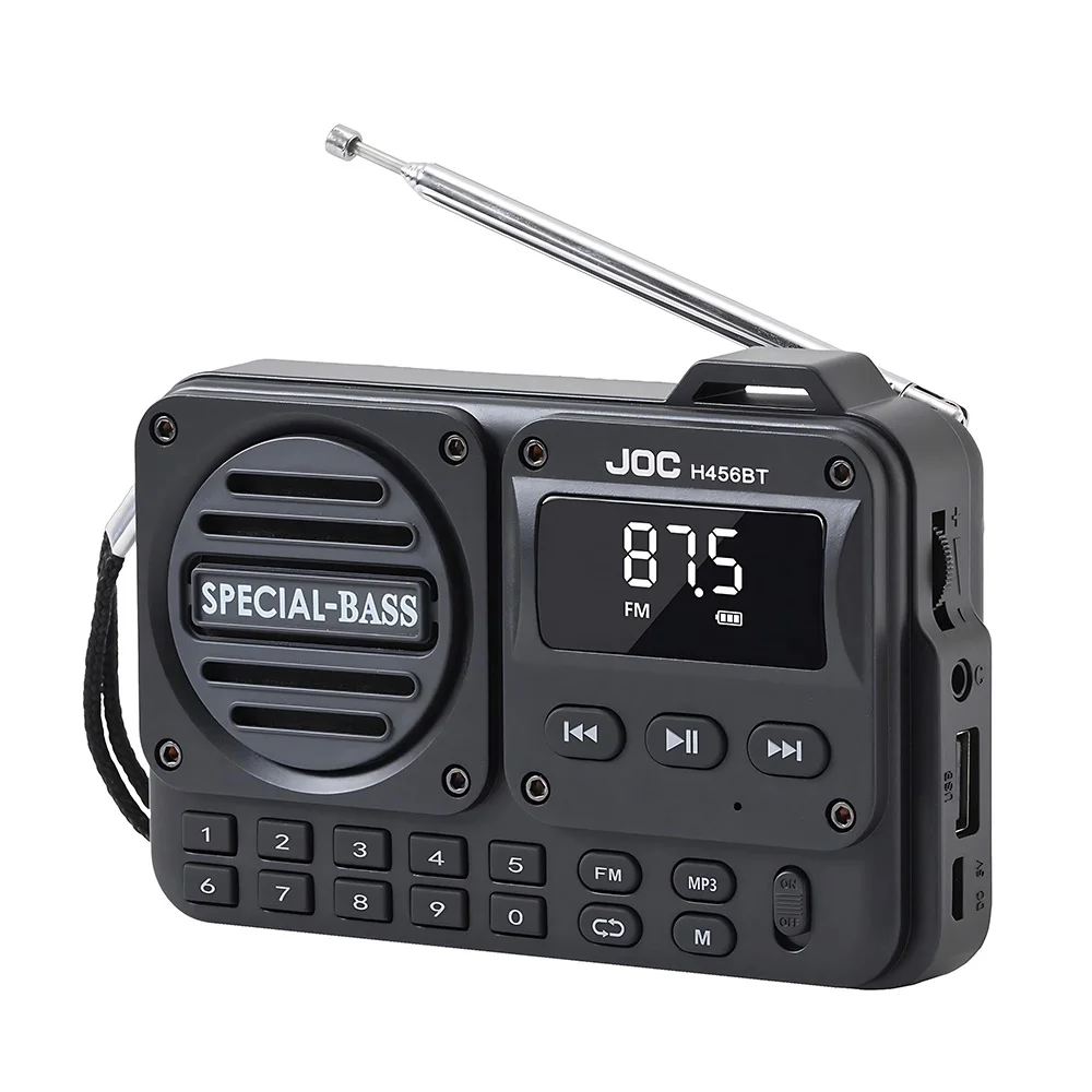 Portable Black FM Radio Bluetooth Speaker 9 Portable Black FM Radio Bluetooth Speaker - Image 9