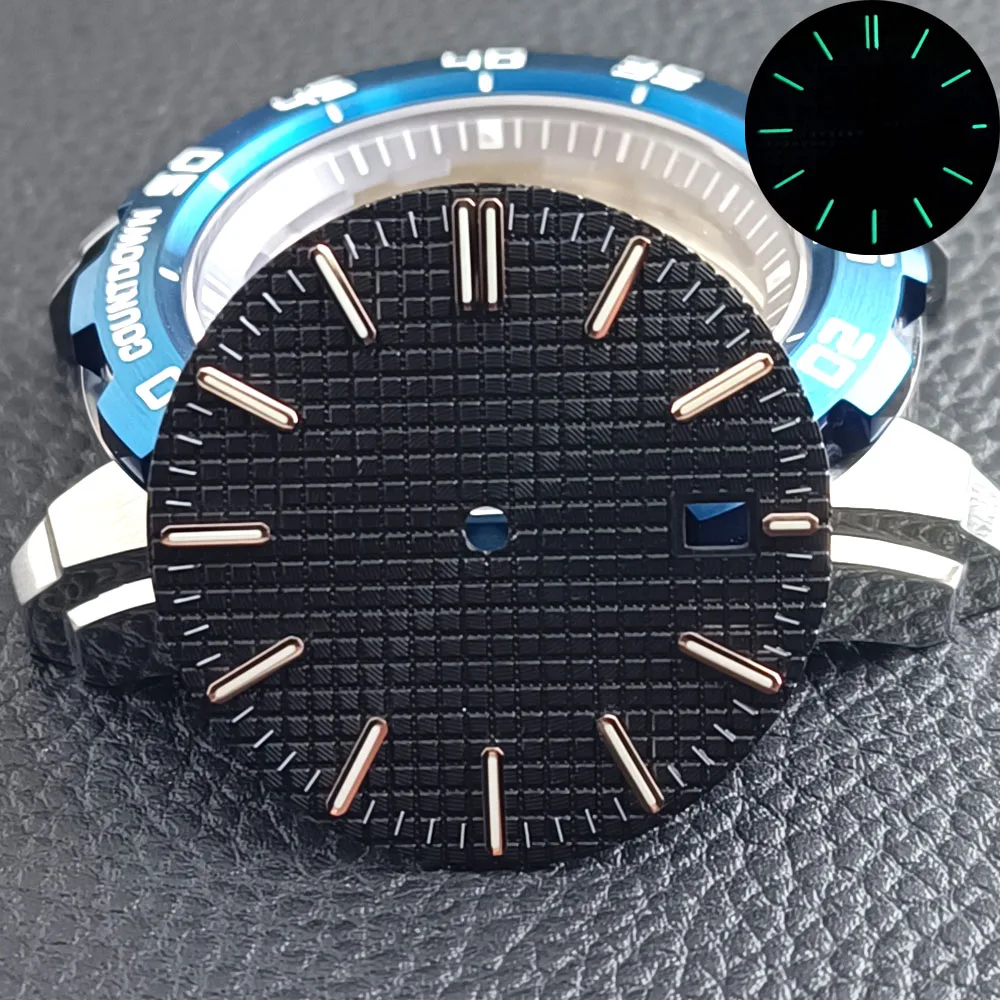 31.8MM Green Textured Watch Dial for NH35/NH36 10 31.8MM Green Textured Watch Dial for NH35/NH36 - Image 10