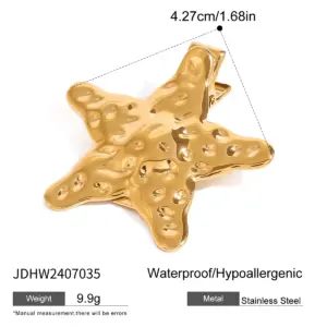 Stainless Steel Gold Starfish Hairpin 11 S0d3696fbc29447b4ac65aae486273809S