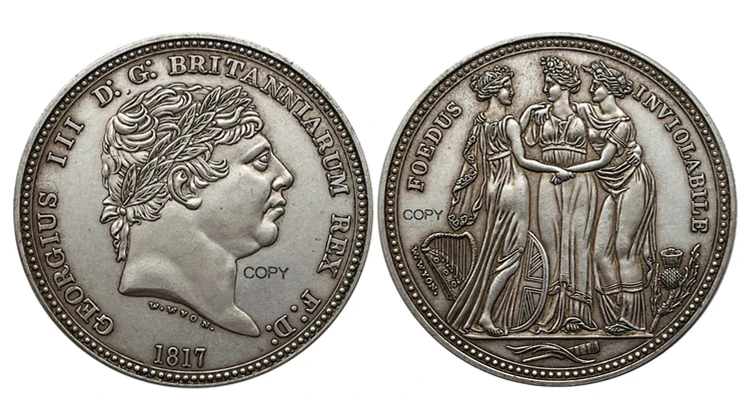 King George III 1817 Replica Coin 7 King George III 1817 Replica Coin - Image 7