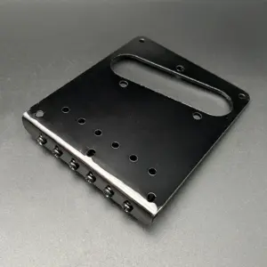 Black TL Style Guitar Bridge Roller Saddle MU1720 10 S0d59368cba244f1a9f47113ab0641cfdf